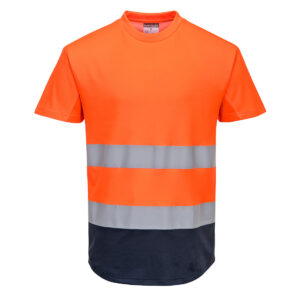 C395 - Tee-shirt Mesh bicolore