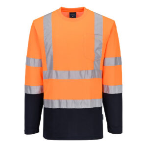 S280 - T-Shirt Coton Comfort bicolore manches longues