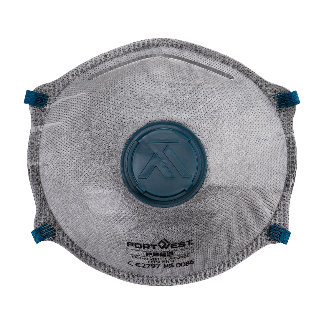 Masque FFP2 à valve Charbon Dolomite (Pk10) - Portwest P223