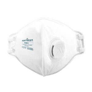 Masque FFP3 pliable à Valve DOLOMITE (20 pcs) - Portwest P351