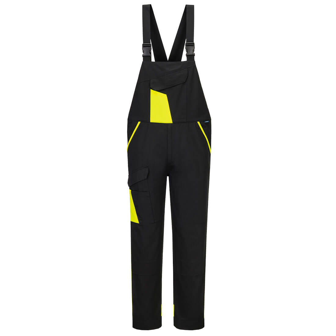 Cotte à bretelles coton WX1 - Portwest CD112 - Black/Yellow