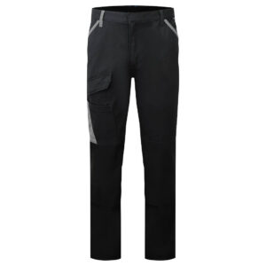 Pantalon de travail en coton bicolore WX1 - Portwest CD111 - Black/Grey