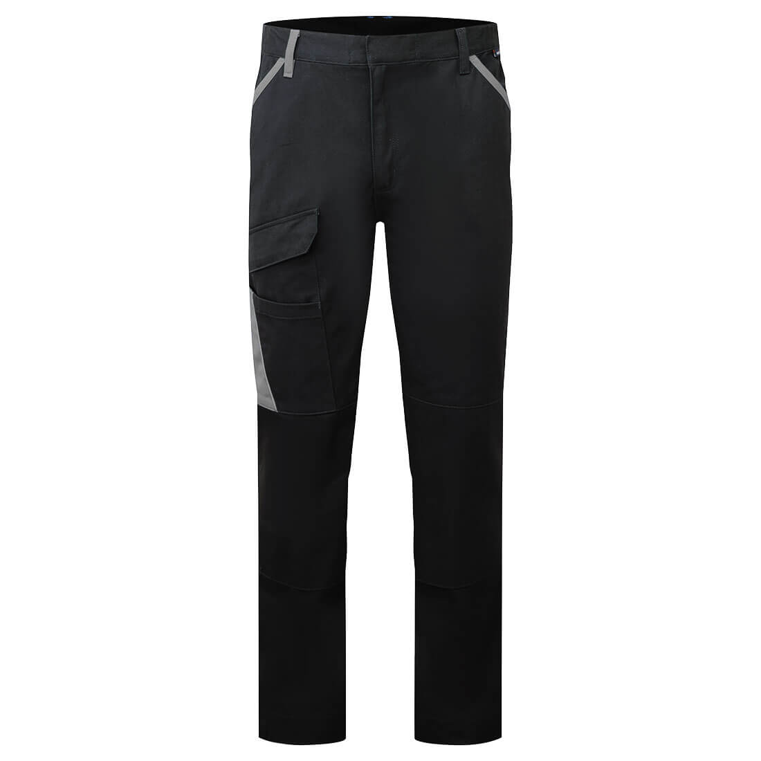 Pantalon de travail en coton bicolore WX1 - Portwest CD111 - Black/Grey