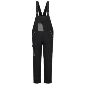 Cotte à bretelles coton WX1 - Portwest CD112 - Black/Grey