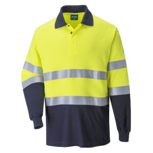 Polo bicolore multirisques - Portwest FR74 - Yellow/Navy
