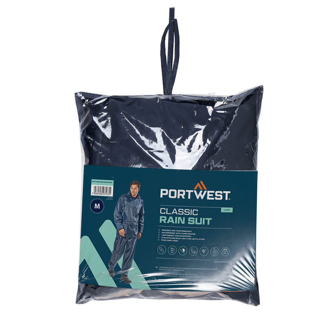 Ensemble de pluie (veste+pantalon) - Portwest L440 - Navy